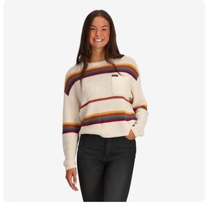 Colorful Striped Crew Neck Sweater